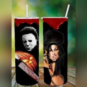 Halloween spooky Michael Myers tumbler